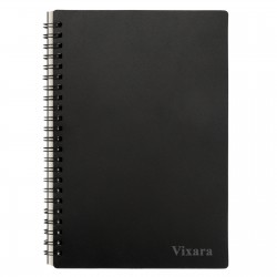 Vixara A5 Spiral Notebook, 1 Pack 120 Pages Ruled Notebook with 80 GSM Paper, Plastic Cover Notebook for School, Office, Writing, Notes and Daily Planning