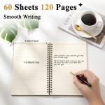 Vixara A5 Spiral Notebook, 1 Pack 120 Pages Ruled Notebook with 80 GSM Paper, Plastic Cover Notebook for School, Office, Writing, Notes and Daily Planning Vixara A5 Spiral Notebook, 1 Pack 120 Pages Ruled Notebook with 80 GSM Paper, Plastic Cover Notebook for School, Office, Writing, Notes and Daily Planning