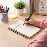 Vixara A5 Spiral Notebook, 1 Pack 120 Pages Ruled Notebook with 80 GSM Paper, Plastic Cover Notebook for School, Office, Writing, Notes and Daily Planning Vixara A5 Spiral Notebook, 1 Pack 120 Pages Ruled Notebook with 80 GSM Paper, Plastic Cover Notebook for School, Office, Writing, Notes and Daily Planning