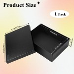 Vixara Large Black Gift Box with Lid, 1 Pack Rigid Cardboard Paper Box for Gift Wrapping, Present Packaging, Storage Organization, Keepsake Box for Weddings, Holidays and Special Occasions Vixara Large Black Gift Box with Lid, 1 Pack Rigid Cardboard Paper Box for Gift Wrapping, Present Packaging, Storage Organization, Keepsake Box for Weddings, Holidays and Special Occasions